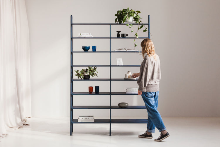 Bookcase Double Maxi Plus with 8 shelves