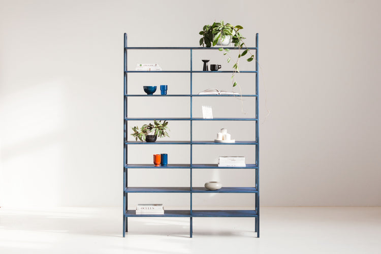 Bookcase Double Maxi Plus with 8 shelves