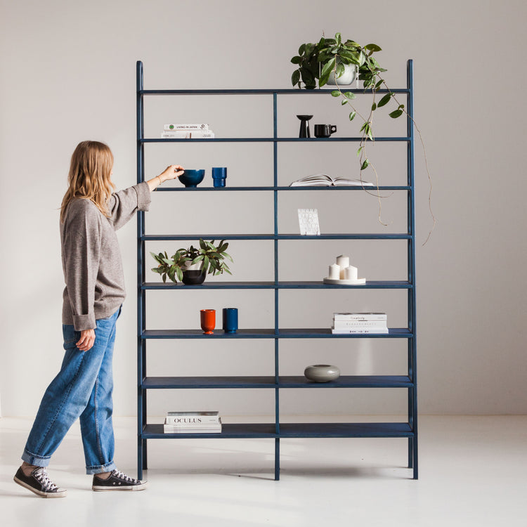 Bookcase Double Maxi Plus with 8 shelves