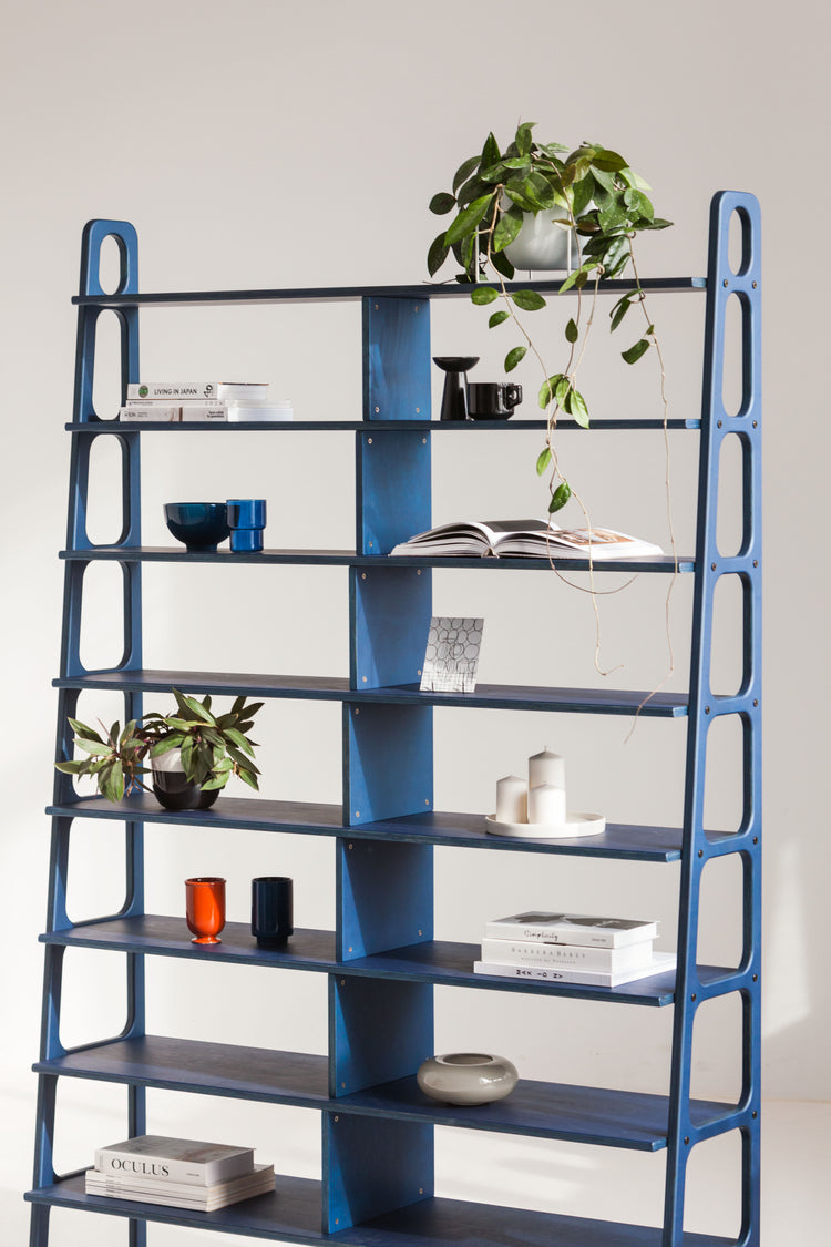 Bookcase Double Maxi Plus with 8 shelves