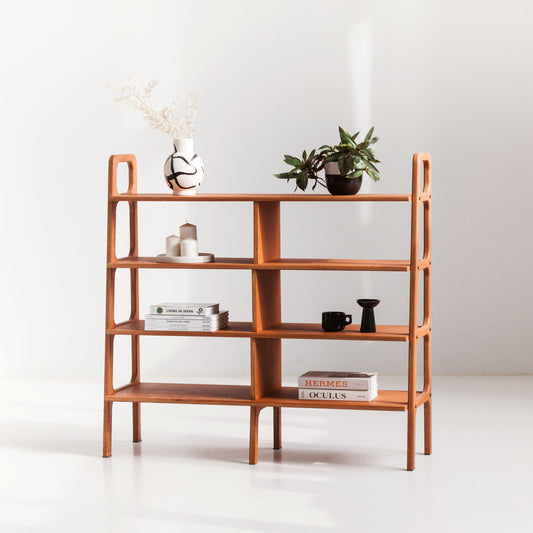 Bookcase Midlite with shelves