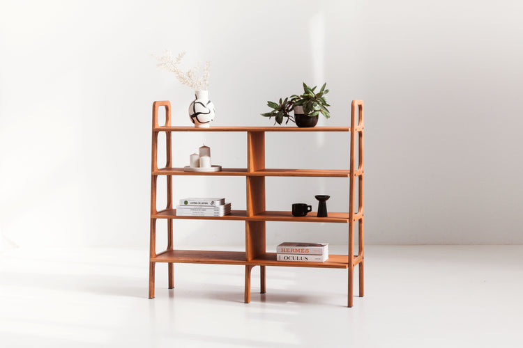 Bookcase Midlite with shelves