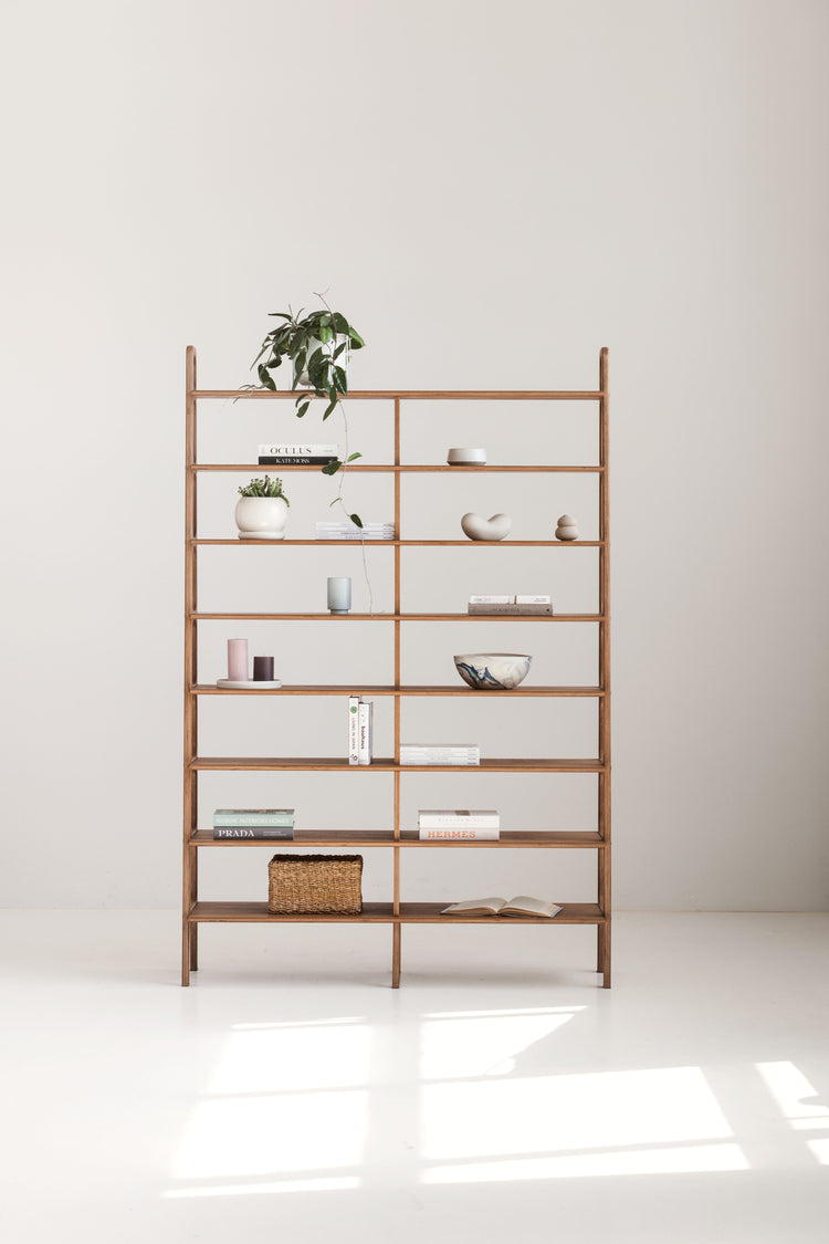 Bookcase Double Maxi Plus with 8 shelves