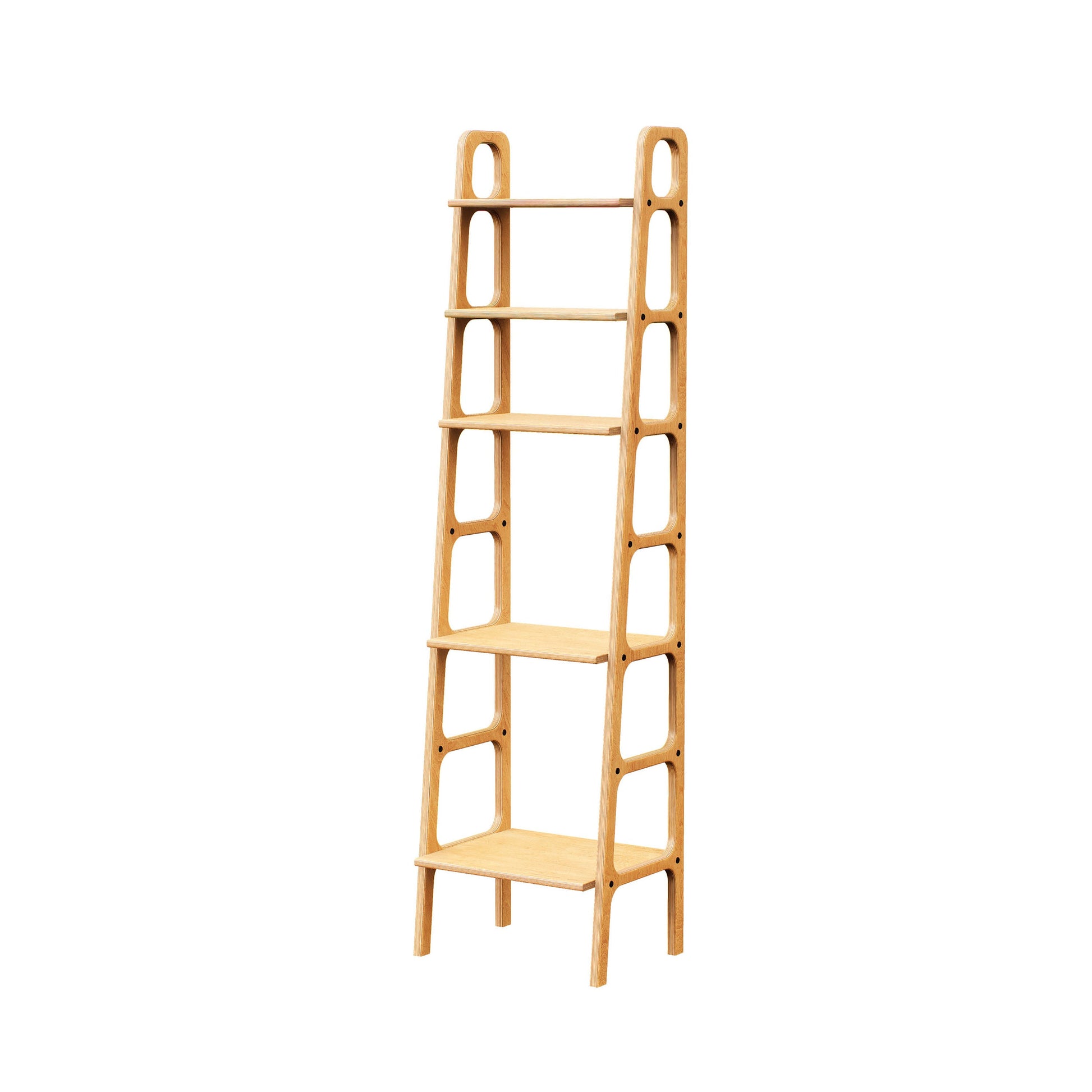 wooden-ladder-bookshelf-hand-made-minimalistic