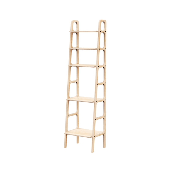 wooden-ladder-bookshelf-hand-made-minimalistic