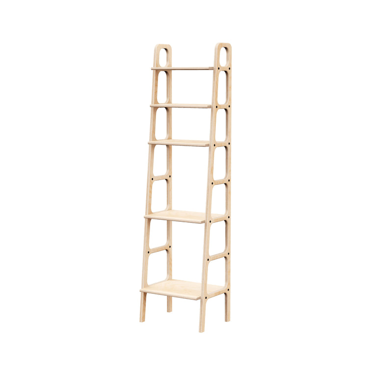 wooden-ladder-bookshelf-hand-made-minimalistic