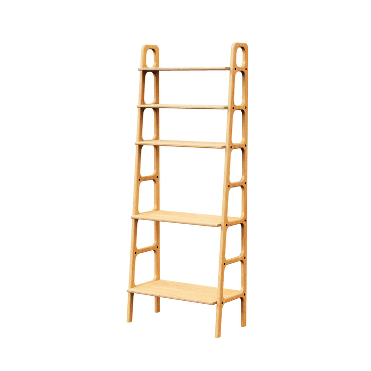 wooden-ladder-bookshelf-hand-made-minimalistic