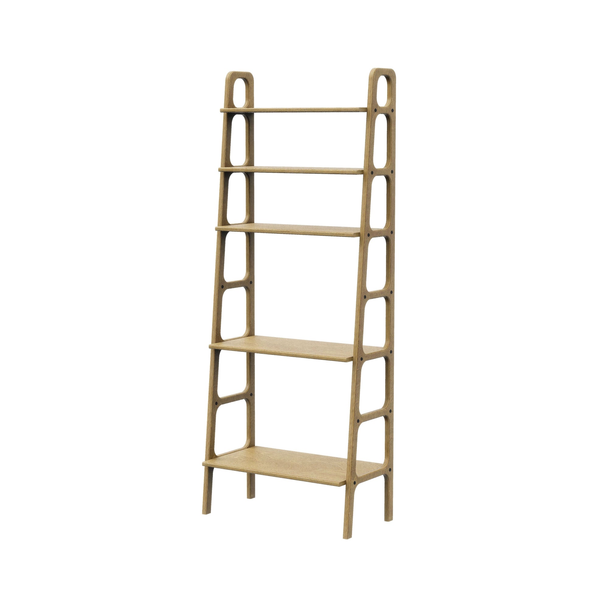 wooden-ladder-bookshelf-hand-made-minimalistic