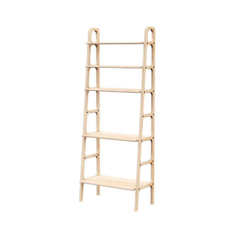 wooden-ladder-bookshelf-hand-made-minimalistic