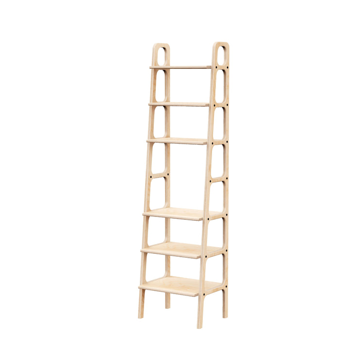 wooden-ladder-bookshelf-hand-made-minimalistic