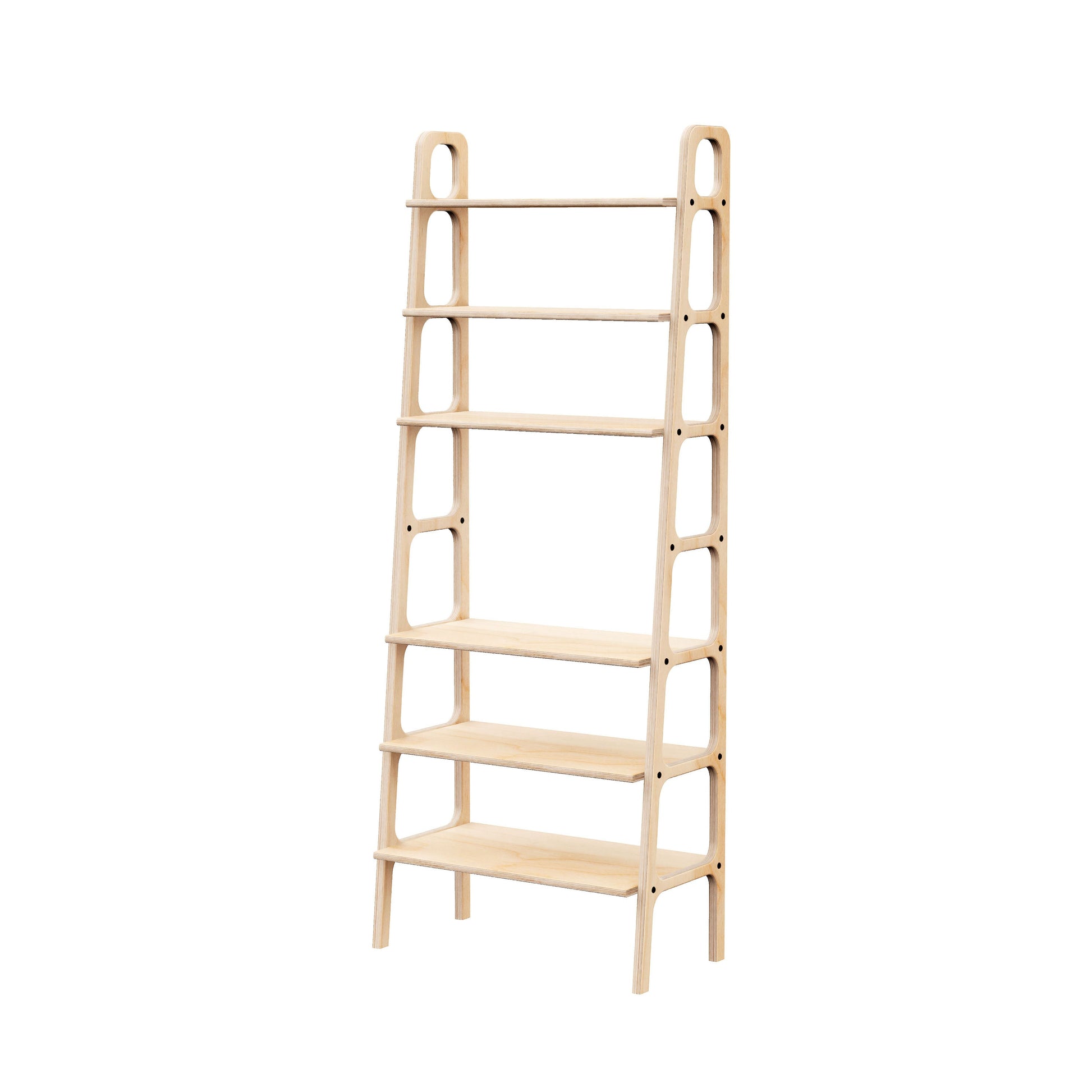 wooden-ladder-bookshelf-hand-made-minimalistic