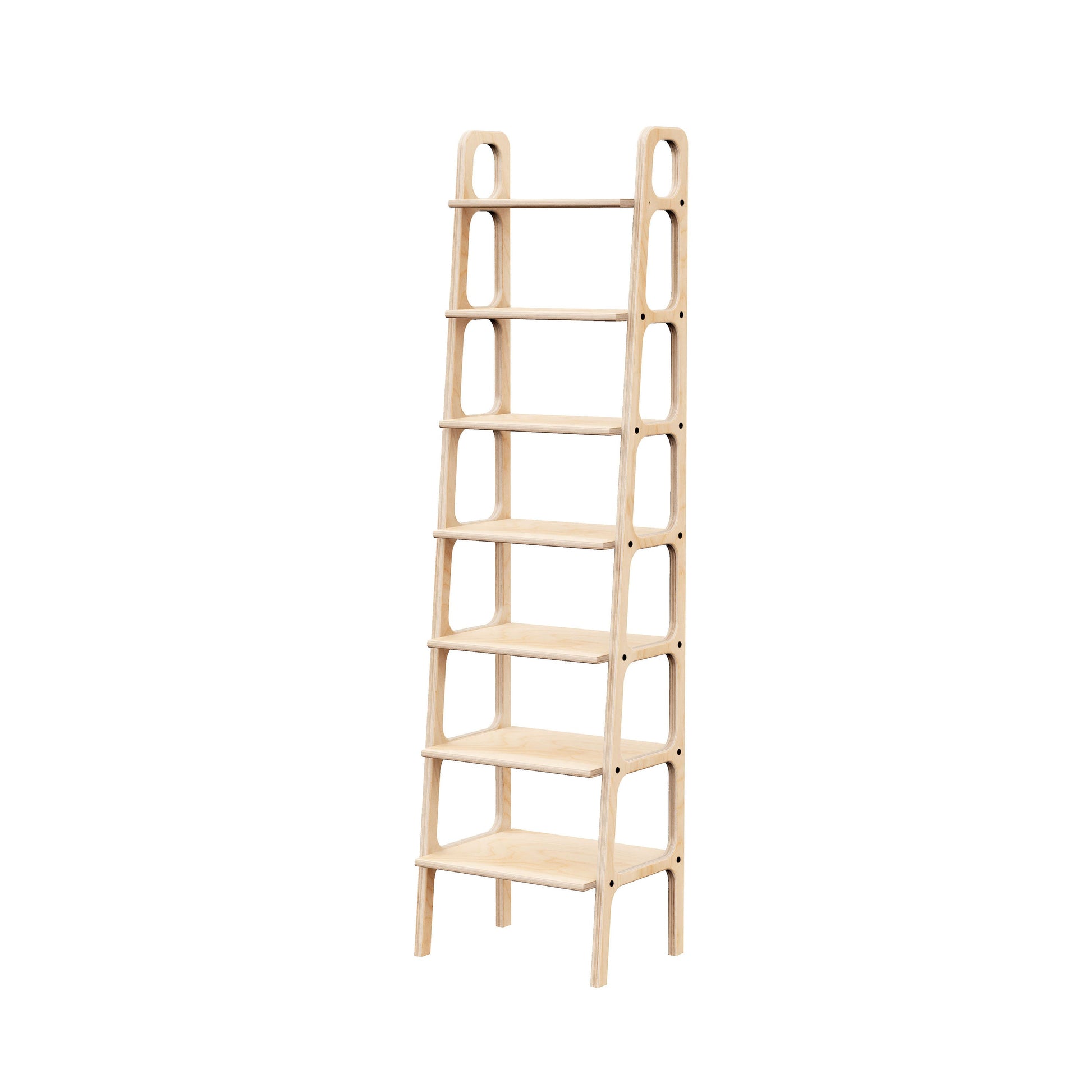 wooden-ladder-bookshelf-hand-made-minimalistic