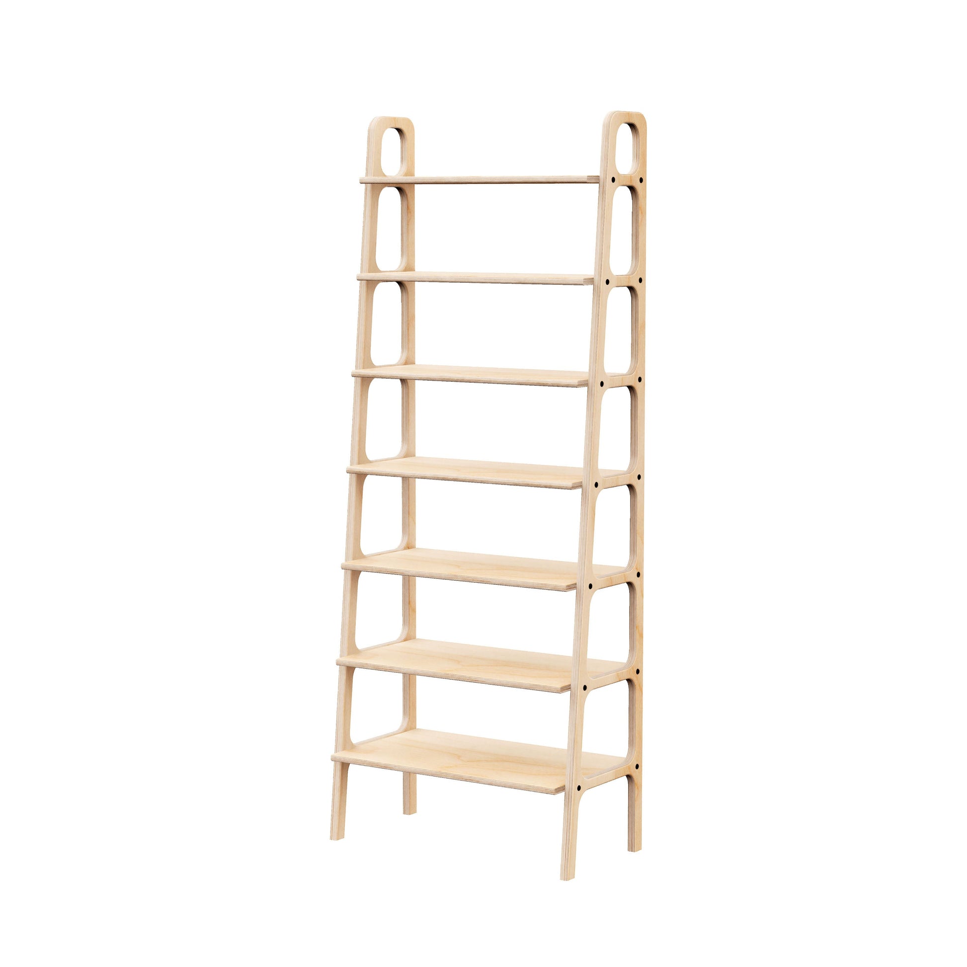 wooden-ladder-bookshelf-hand-made-minimalistic