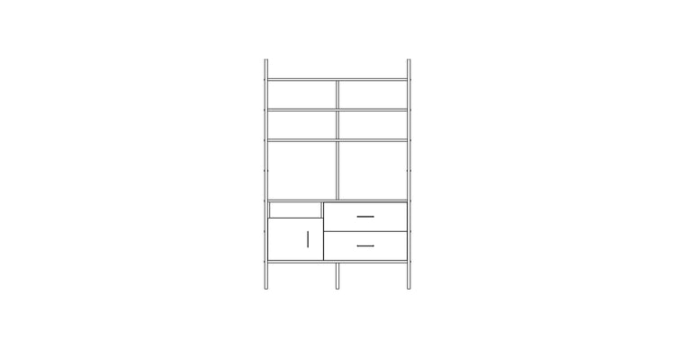 Bookcase Maxi W120 IV