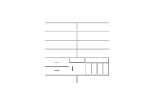 Bookcase Maxi W189